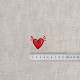 S ecusson coeur - Rouge