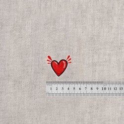 S ecusson coeur - Rouge