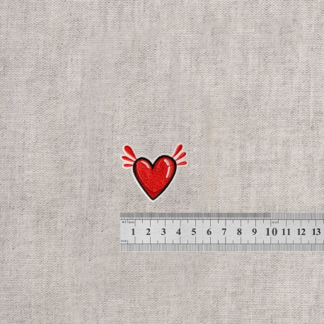 S ecusson coeur - Rouge