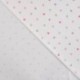 Tissu Jersey de Coton Glitter Imprimé Coeur Blanc