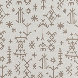 Tissu Jacquard Mescal Ethnique Beige