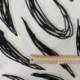 Tissu Viscose Imprimée Vague Blanc 
