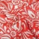 Tissu Rayonne Imprimée Rouge 