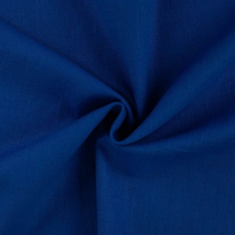 Tissu Lin Uni Fabrizio Bleu Roi
