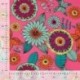 Tissu Viscose Chally Imprimé Fleurs Fuchsia