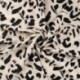 Tissu Viscose Nylon Imprimé Abstrait Ecru