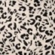 Tissu Viscose Nylon Imprimé Abstrait Ecru