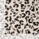 Tissu Viscose Nylon Imprimé Abstrait Ecru