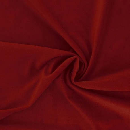 Tissu Velours Bordeaux