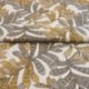 Tissu Jacquard Acanthys Feuillage Ocre 