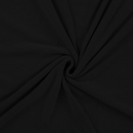 Tissu Eponge Jersey Pico Uni Noir 