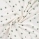 Tissu Eponge Jersey Pico Imprimé Etoile Kaki