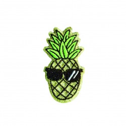 Ananas paillettes 6x3cm - Avec lunettes