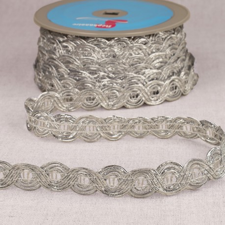Galon double vagues metalliques