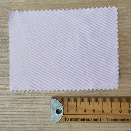Tissu Polycoton Rayures Diagonales Rose