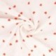 Tissu Double Gaze Imprimée Coeur 