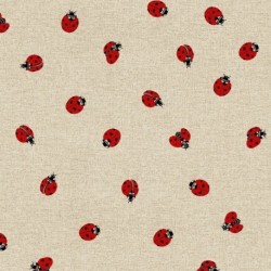 Tissu Toile Loneta Adalia Coccinelle