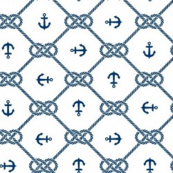 Tissu Toile Loneta Samudra Ancre