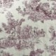 Tissu Gabrielle Toile de Jouy Rouge