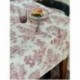 Tissu Gabrielle Toile de Jouy Rouge