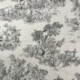 Tissu Gabrielle Toile de Jouy Fusain 