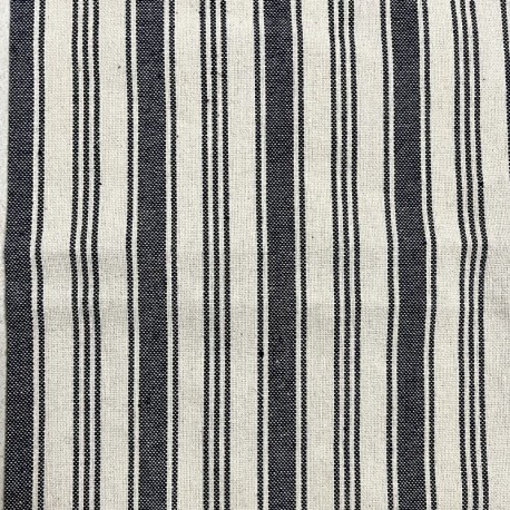 Tissu Eugene Rayures Indigo