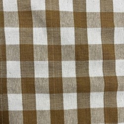 Tissu Celestin Carreaux Peanut 