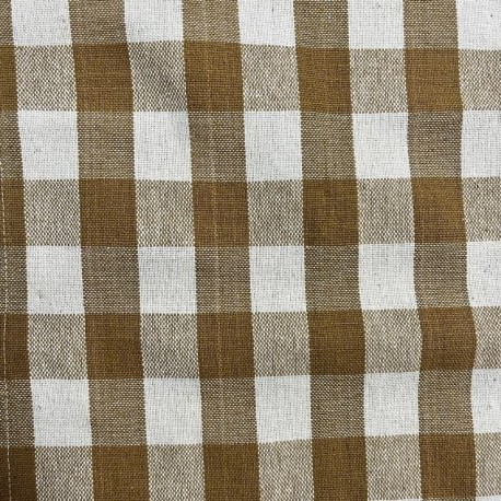 Tissu Celestin Carreaux Peanut 