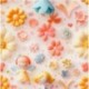Tissu Fairy Imprimé Effet 3D Ecru 