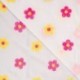 Tissu Voile de Coton Brodé Fleurs Multico