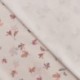 Tissu Jersey de Coton Bio Imprimé Feuille Nude