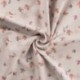 Tissu Jersey de Coton Bio Imprimé Feuille Nude