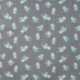Tissu Jersey de Coton Imprimé Dino Bleu