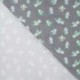Tissu Jersey de Coton Imprimé Dino Bleu