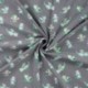 Tissu Jersey de Coton Imprimé Dino Bleu
