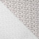Tissu Jersey de Coton Imprimé Fleur Blanc 