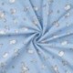 Tissu Jersey de Coton Imprimé Bébé Animal Bleu