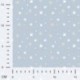 Tissu Jersey de Coton Imprimé Etoile Bleu 