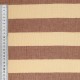 Tissu Double Gaze Rayure Rouille