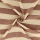 Tissu Double Gaze Rayure Rouille