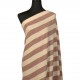 Tissu Double Gaze Rayure Rouille