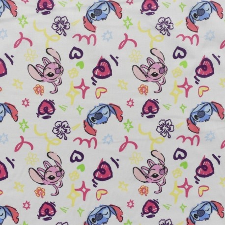 Tissu Licence Lilo&stitch Graphiti Imprimé Multico