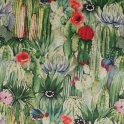 Tissu Digisun Mexico Vert Toile Outdoor Deperlant