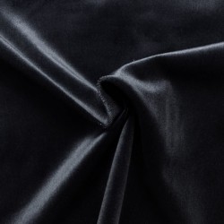 Tissu Velours Velvet Noir 460gr/m²