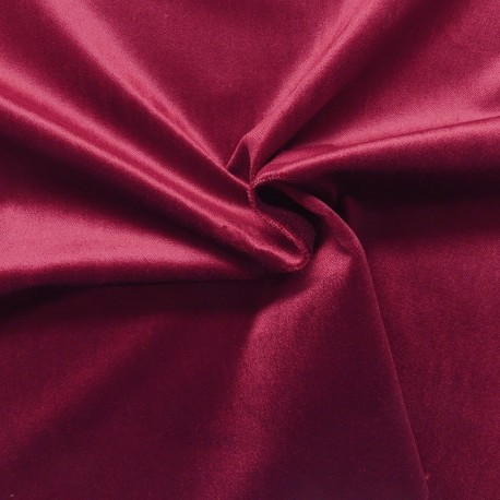 Tissu Velours Velvet Bordeaux 460gr/m²