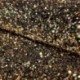 Tissu Velours Sequin Doré