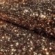 Tissu Velours Sequin Bronze 