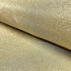 Tissu Jersey Lurex Or