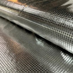 Tissu Jersey Enduit et Imprimé Pois Argent