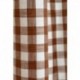 Tissu Ferret Toile Gros Carreaux Terracotta 